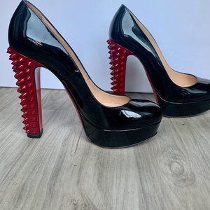 Christian Louboutin Patent Spike Taclou Heels